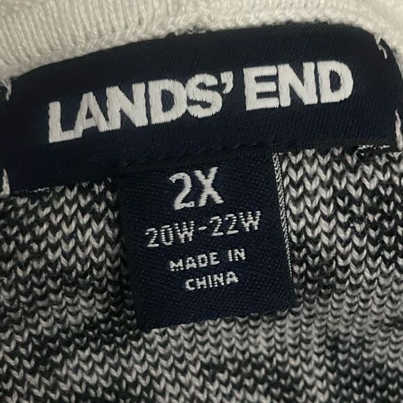 LANDS’ END Animal print sweater dress, Super soft feel, Size 2x (20W-22W) - Picture 3 of 6